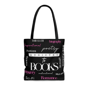 "Addicted To Books" Tote Bag