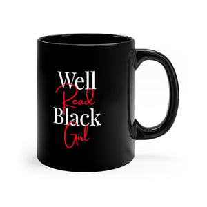 "Well Read" Black mug 11oz