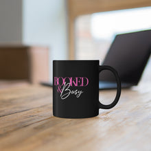 Load image into Gallery viewer, Booked &amp; Busy Black mug 11oz
